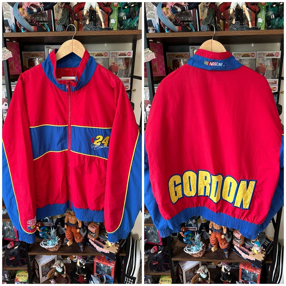 Vintage Jeff Gordon NASCAR Jacket Chase Authentics Men’s L Red Blue